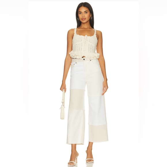 RAILS THE GETTY CROP HIGH RISE CROPPED WIDE LEG, SIZE 25 - Picture 1 of 16